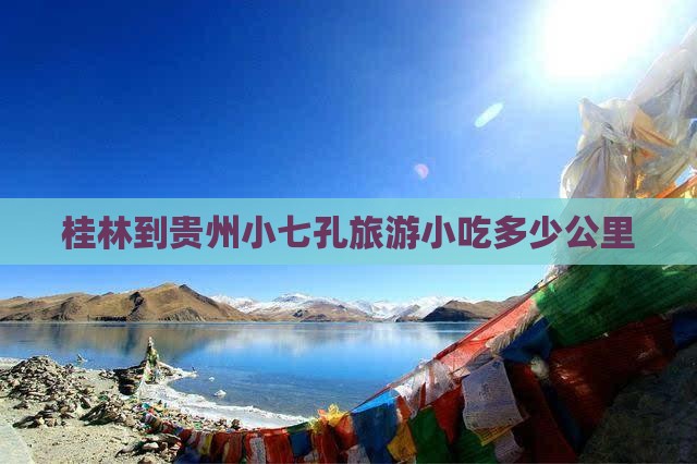 桂林到贵州小七孔旅游小吃