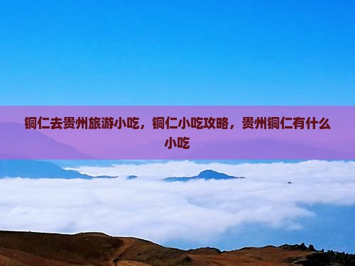 铜仁去贵州旅游小吃