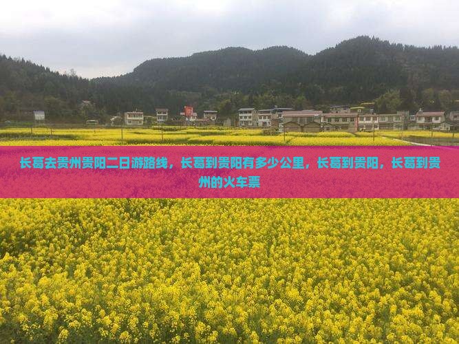 长葛去贵州贵阳二日游
