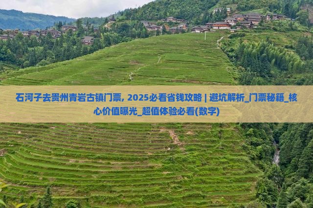 石河子去贵州青岩古镇门票