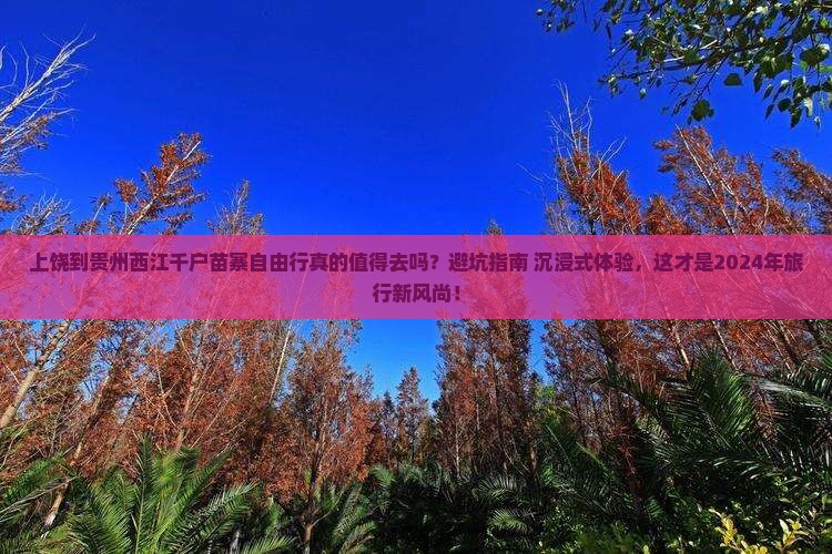 上饶到贵州西江千户苗寨自由行