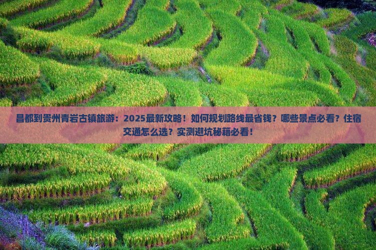 昌都到贵州青岩古镇旅游
