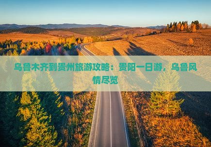 乌鲁木齐到贵州一日
