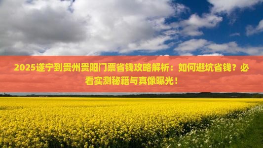 遂宁到贵州贵阳门票