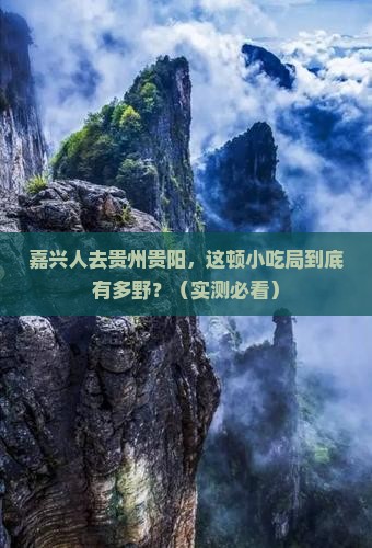 嘉兴去贵州贵阳旅游小吃