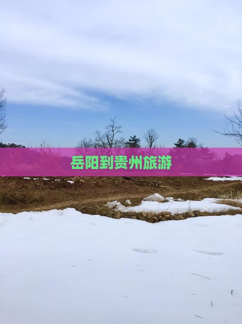 岳阳到贵州旅游