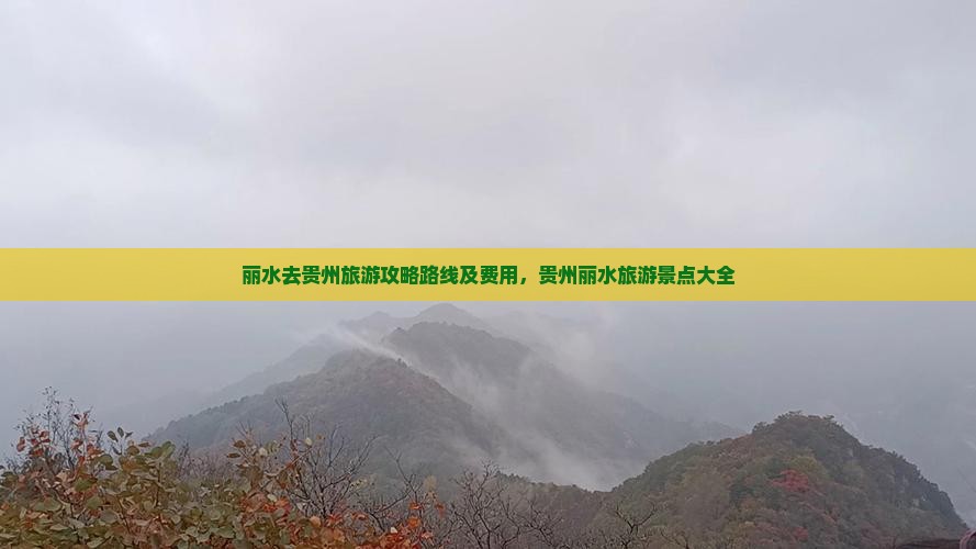 丽水去贵州旅游