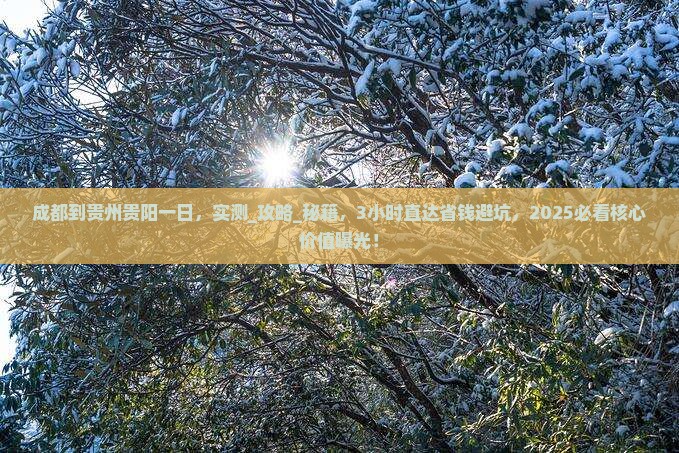 成都到贵州贵阳一日
