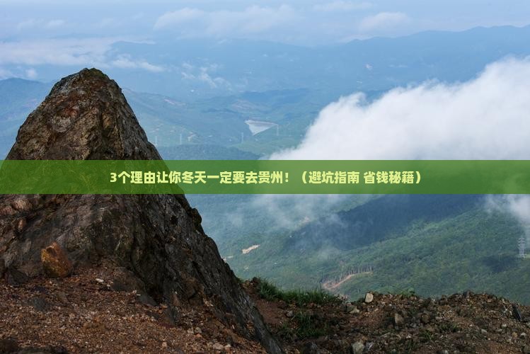 冬天到贵州旅行社