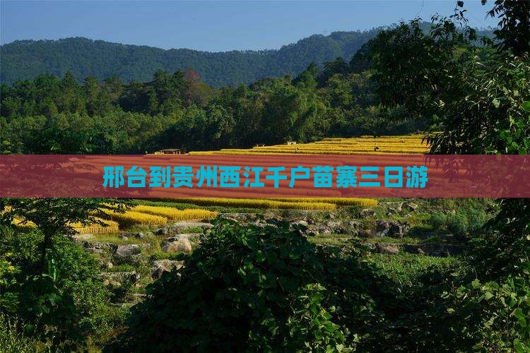 邢台到贵州西江千户苗寨三日游
