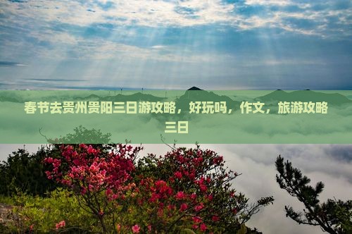 春节去贵州贵阳三日游