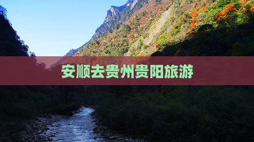安顺去贵州贵阳旅游