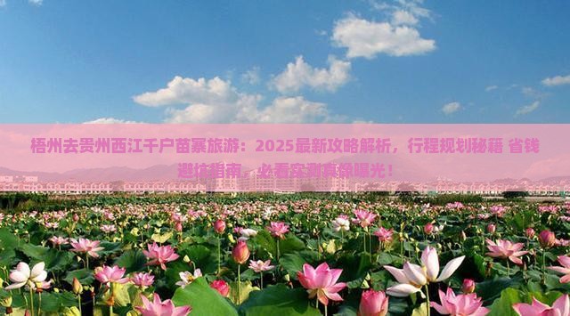 梧州去贵州西江千户苗寨旅游