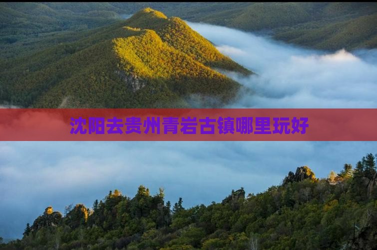 沈阳去贵州青岩古镇哪里玩