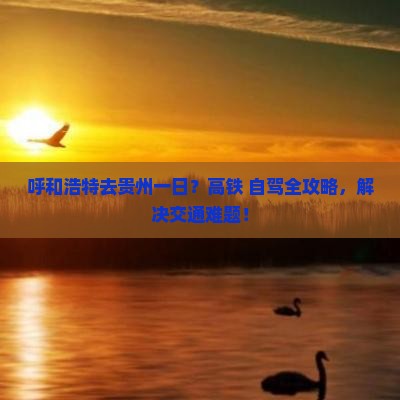 呼和浩特去贵州一日