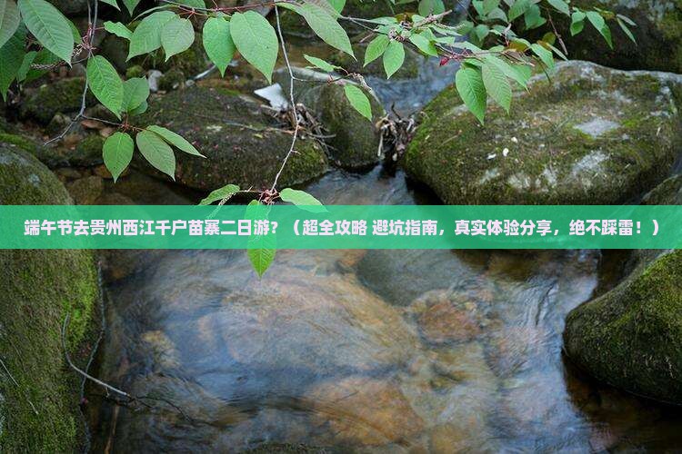 端午节到贵州西江千户苗寨二日游