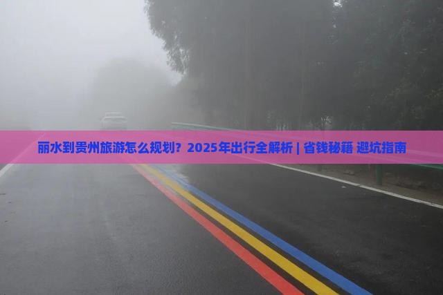 丽水到贵州攻略