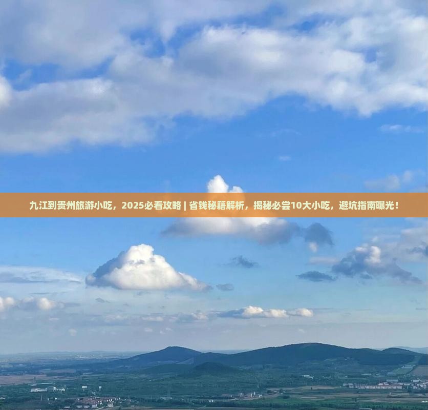 九江到贵州旅游小吃