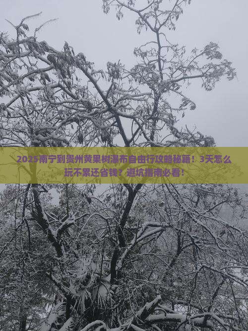 南宁到贵州黄果树瀑布自由行