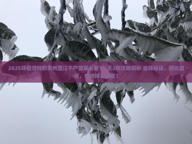 呼和浩特到贵州西江千户苗寨必去地