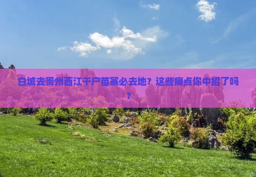 白城去贵州西江千户苗寨必去地