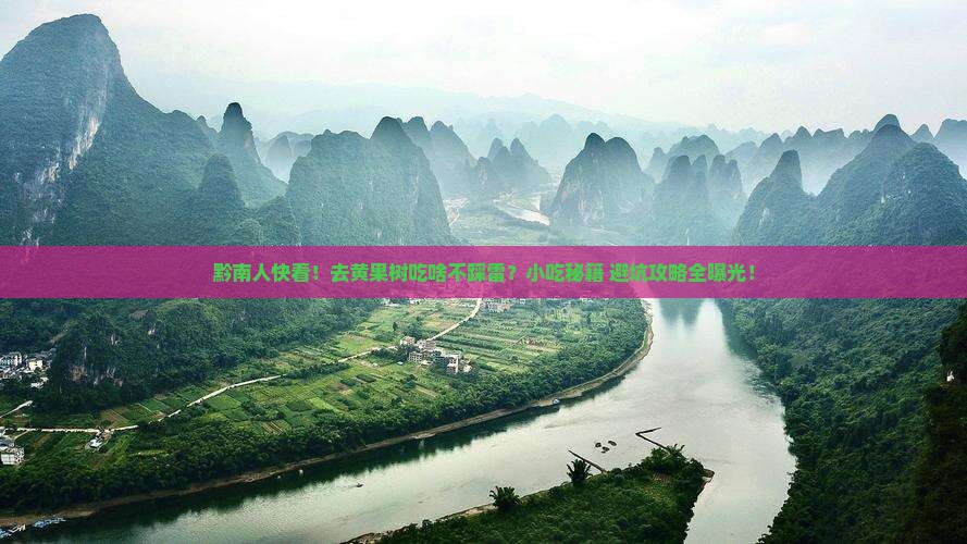 黔南去贵州黄果树瀑布旅游小吃