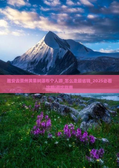 雅安去贵州黄果树瀑布个人游