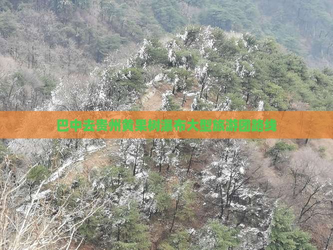 巴中去贵州黄果树瀑布大型旅游团