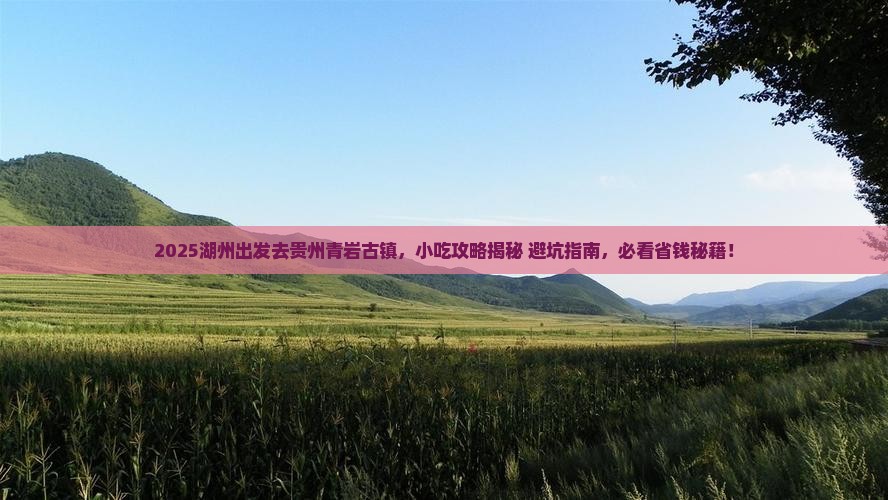 湖州去贵州青岩古镇旅游小吃