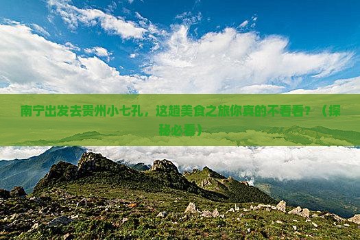 南宁到贵州小七孔旅游小吃