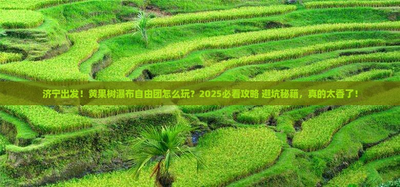济宁到贵州黄果树瀑布自由团