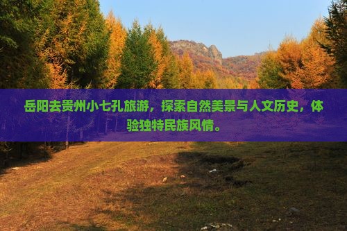 岳阳去贵州小七孔旅游
