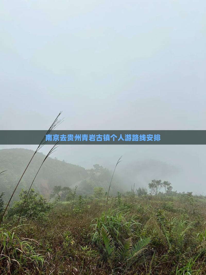 南京去贵州青岩古镇个人游
