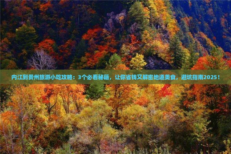 内江到贵州旅游小吃
