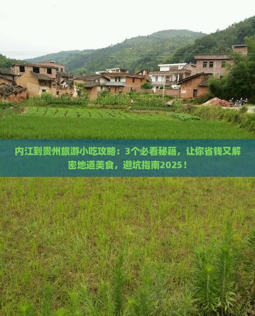 内江到贵州旅游小吃