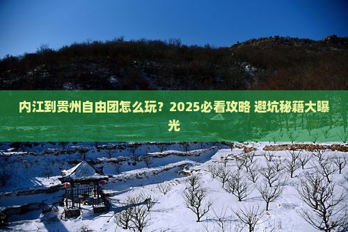 内江到贵州自由团