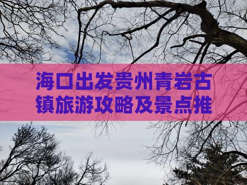 海口到贵州青岩古镇攻略