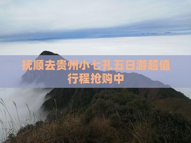 抚顺去贵州小七孔五日游