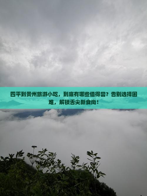 四平到贵州旅游小吃