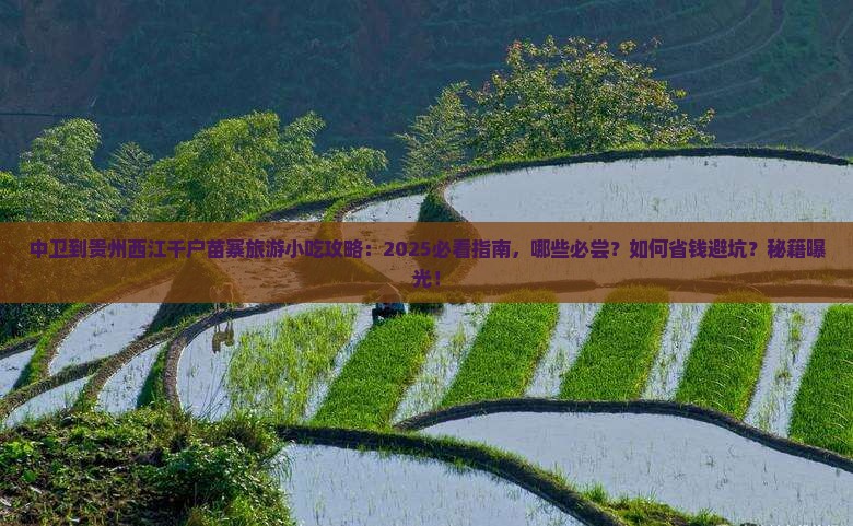 中卫到贵州西江千户苗寨旅游小吃