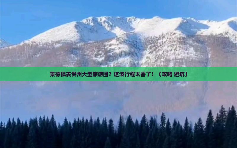 景德镇去贵州大型旅游团