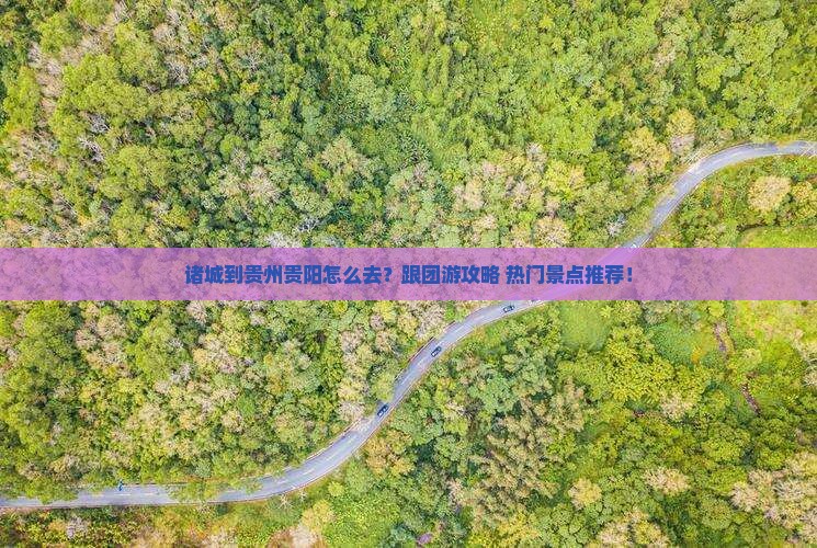 诸城到贵州贵阳旅行社