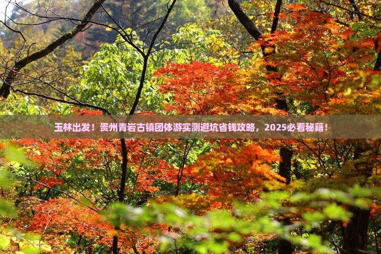 玉林到贵州青岩古镇团体旅游