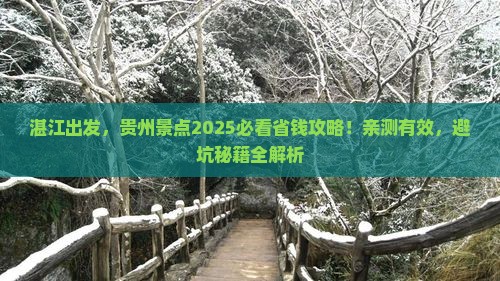 湛江去贵州景点