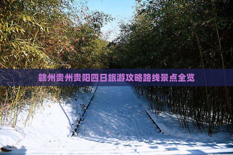赣州到贵州贵阳四日游