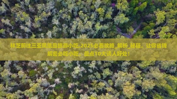 林芝前往三亚凤凰岛旅游小吃