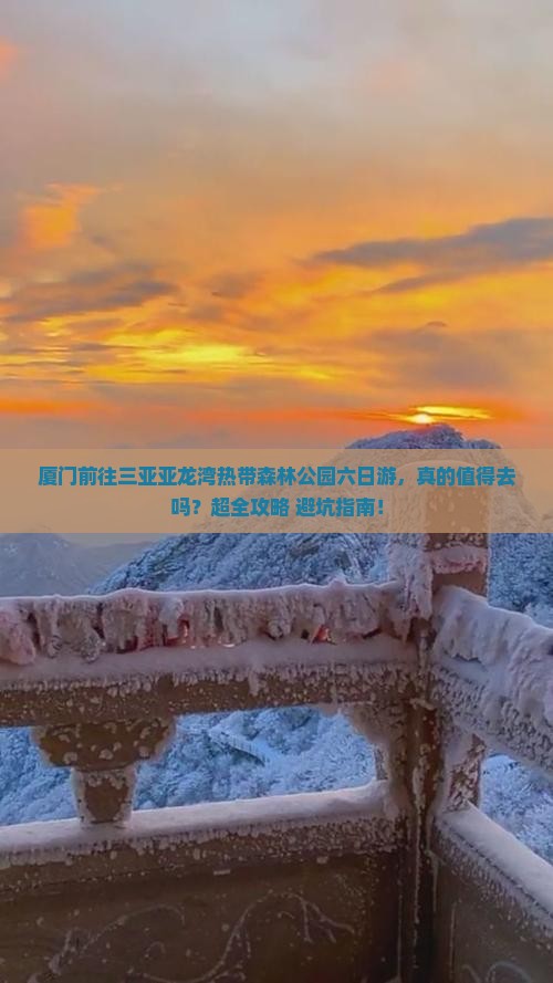 厦门前往三亚亚龙湾热带森林公园六日游