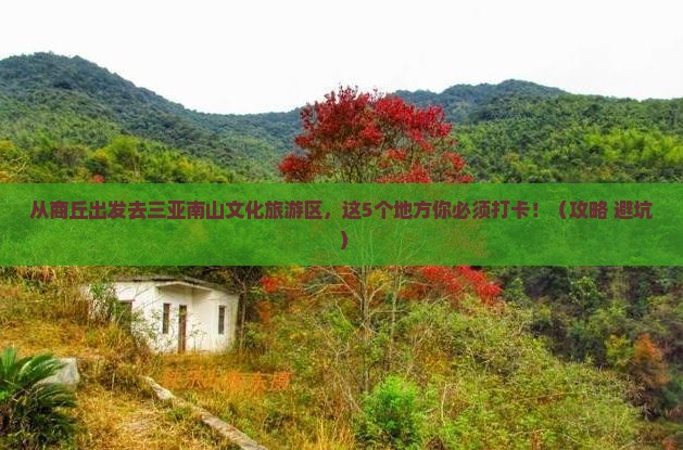 商丘去三亚南山文化旅游区必玩地