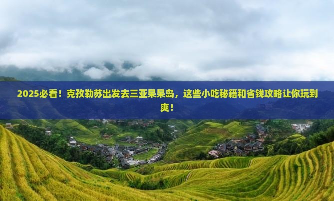 克孜勒苏去三亚呆呆岛旅游小吃