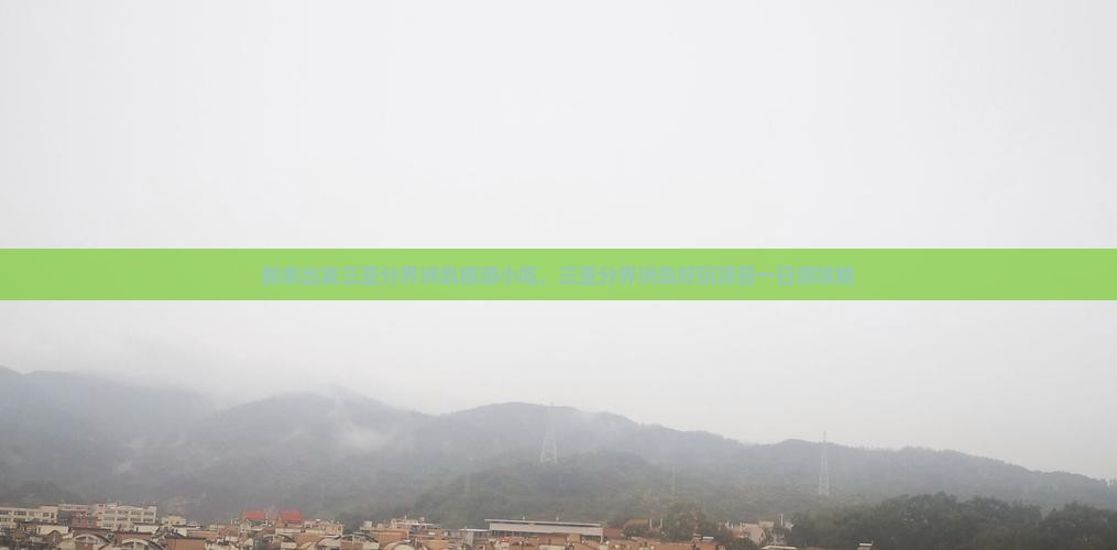 新余出发三亚分界洲岛旅游小吃